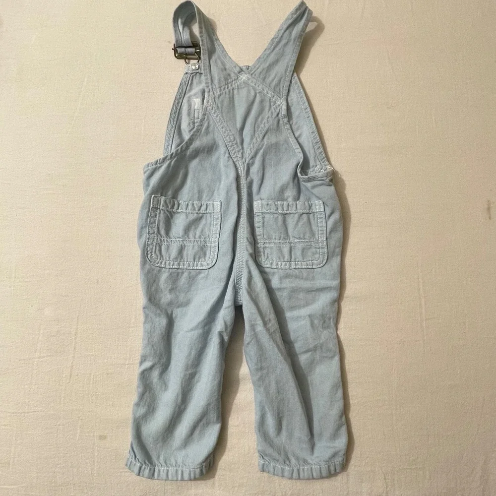 Gymboree Baby Denim Overalls Light Blue Adjustable Straps 12-18 Months‎